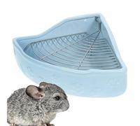Boîte de toilette d'angle pour lapin - Bac à litière d'angle pour chat | Animal corner toilet | Accessoires de pot profond pour hamsters, cochons d'Inde, hérissons, propreté peu encombrante dans la ca