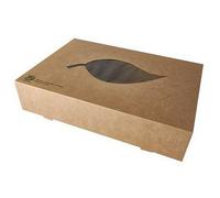 Boîte de traiteur 'pure', 464 x 313 x 80 mm, marron