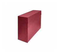 Boîte De Transfert A4 Carton Ligné En Geltex (35x25,5x 11 Cm) Mariola Rouge 1675ro