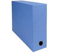 Exacompta Boîte transfert 89522E A4 Dos 90 mm Œillet métal Bleu clair 25,5x34x9 cm Livrée montée