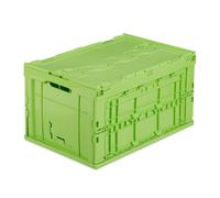 Boîte de transport 60 l vert boîte de rangement boîte de rangement empilable