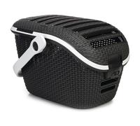 Curver - Panier de Transport pour Animaux de Compagnie - Fermeture sécurisée - Jusqu'à 10 kg - 53,3x38,7x33,3 cm - Anthracite - Gris