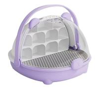 Boîte de Transport de à Soie - Cage d'alimentation Portable Transparente, Support d'habitat pour Animaux de Compagnie, Structure de poignée légère, Observation et Ventilation sûres, Outil d'éleva