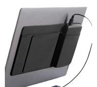 Boîte de transport de disque dur externe portable : sac adhésif à 2 poches pour ordinateur portable, poche de rangement pour disque dur externe : support sans fil I