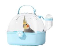 Boîte de transport d'oiseaux pour les voyages | Boîte de transport pour les petits animaux de compagnie | Perroquets portables, boîte de transport compacte transparente avec bouteille d'eau pour petit