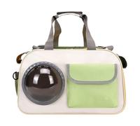 Boîte de transport pour animaux de compagnie, avec fenêtre à bulles pour jeunes chats, boîte de transport portable pour les aventures en plein air, les voyages, la voiture, la moto, la clinique, le