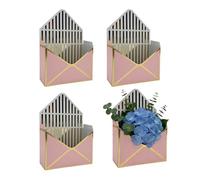 Boîte de Transport pour Bouquets,Conditionnement de Grande Capacité 4 Pièces | Boîte en Papier Vide pour Bouquet - pour Mariage, Anniversaire, Fête, Noël, Fête des Mères, Petite Amie