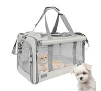 Boîte de transport pour chat, boîte de transport pour chats jusqu'à 9 kg, sac de voyage respirant | Petite boîte de transport - pour aventures, visites à la clinique, voyages