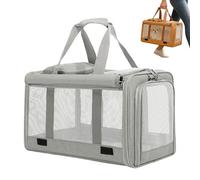Boîte de transport pour chat, chien et chat, sac à dos pour animal domestique, boîte de transport avec organiseur, organisateur pour voyage avec animaux domestiques, pour l'intérieur et l'extérieur