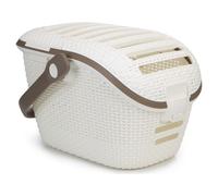 CURVER RATTAN Panier de transport pour animaux 51 x 38 x 33 cm creme 00616-P16