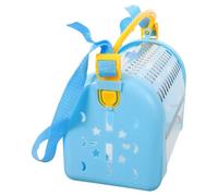 Boîte de Transport pour Hamster, Cage Ventilée en Plastique Bleu | Format Compact pour Sorties, Visites Vétérinaires et Déplacements, Adaptée aux Petits Animaux