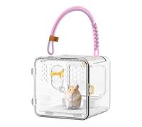 Boîte de transport pour oiseaux | Cage avec gourde et gamelle - Boîte de transport pour oiseaux, perruches, canaris, calopsittes, inséparables