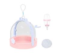 Boîte de transport pour petits animaux, hamster nain, hérisson, accessoires transparents pour animaux de compagnie avec gourde pour hérissons, furets, souris, chinchilla, camping, vacances, voyage