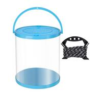 Boîte de transport pour poissons | Transparent portable étanche avec poignée | Seau pour la pêche Catch and Release | Pour plage, lac, rivière, bassin d'eau long de la rive et la piscine