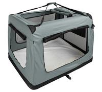 Boîte de transport sac transport pliable pour chien gris foncé 6 tailles Petigi
