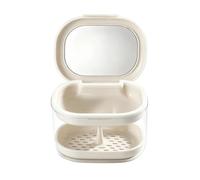 Boîte De Trempage Pour Dentier Boîte Trempage Étanche Miroir Fausses Dents