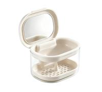 Boîte De Trempage Pour Dentier Boîte Trempage Étanche Miroir Fausses Dents