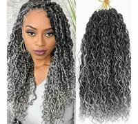 Boîte de tresses Goddess River en crochet pour femmes noires 2 paquets