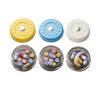 Boîte de triage de médicaments - Ouvertures assistées par ressort, cellule translucide, coque d'organisation anti-poussière avec cloison individuelle, kit | Sac de transport pour jeunes et