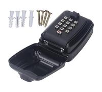 Boîte de verrouillage à clé extérieure, boîte à clés murale à combinaison de 12 chiffres, étui de rangement pour clés avec fonction de réinitialisation du mot de passe, grande