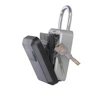 Boîte de verrouillage à clé murale avec 4 chiffres C ion sécurisé pour la maison et l'extérieur n alliage avec crochet de porte