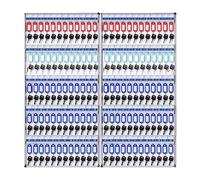 Boîte de verrouillage à clés avec capacité de 180 clés pour la gestion immobilière et les concessionnaires automobiles, boîte de rangement murale pour grandes clés (couleur : 120)