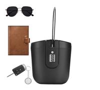 Boîte de verrouillage à plage, boîte clé portable étanche avec code combiné, étui de sécurité, stockage de grande capacité, idéal robuste pour les voyages, la sécurité, l'utilisation des agents immobi