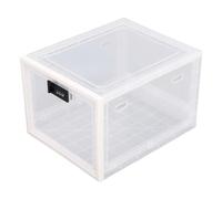 Boîte de verrouillage, boîte de stockage verrouillable, boîte de rangement avec verrouillage à 3 chiffres pour collations, objets de valeur et utilisation à domicile (Blanc clair)