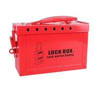 Boîte de Verrouillage de Groupe, Boîte de Cadenas de Groupe de sécurité Portable, Boîte de Groupe LOTO en Acier Inoxydable, Boîte de Verrouillage Accepte jusqu'à 13 Cadenas