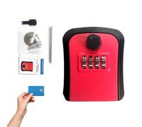 Boîte De Verrouillage De La Clé Extérieure - Support Mural PP, Code De Sécurité À 4 Chiffres Codé Codéal, Stockage par Les Intempéries | Protection Anti-vol Accès Pratique pour La Sécurité des