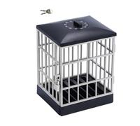 Boîte de verrouillage de prison, cage dorée avec minuteur pour se débarrasser de la dépendance, adaptée pour les réunions de famille en classe