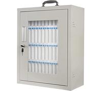 Boîte de verrouillage de téléphone en alliage d'aluminium avec 24/36/48/60 emplacements - Tableau de poche transparent - Armoire de rangement pour téléphone portable pour bureau/salle de classe