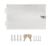 Boîte de Verrouillage de Thermostat, Grand Couvercle de Thermostat Mural Transparent Universel en Acrylique avec clé Verrouillable, Protection de Protection de Thermostat (Tapez B)