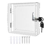 Boîte De Verrouillage Du Thermostat - Avec Serrure Petite Boîte De Verrouillage Du Thermostat | Couvercle De Boîte De Verrouillage AC, Boîte De Verrouillage Pour Thermostat Mural, Mural, Pour La Maiso