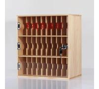 Boîte de verrouillage en bois massif pour téléphone portable - Casier à 30 compartiments pour salle de ureau, examen, stockage sécurisé pour appareils mobiles, design élégant, idéal pour les