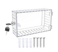 Boîte De Verrouillage Pour Le Thermostat Sur Mur - 20x12x5,7 Cm De Couleur Blanche, Grand Couvercle De Thermostat Transparent | Accessoires Home Outlet Réfrigérateur Air Climating Furnace, Garage Rési