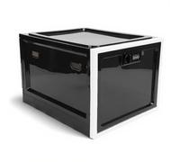 Boîte de Verrouillage pour Médicaments, Armoire de Rangement Verrouillable pour Réfrigérateur, Coffre-fort pour Aliments et Électronique, Cadre Noir
