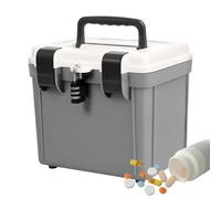 Boîte De Verrouillage Pour Médicaments - Étui De Verrouillage Portable, Rangement Sécurisé Durable, Organisateur De Grande Capacité Pour Médicaments, Outils, Documents Pour La Maison, L'école, Le Bure