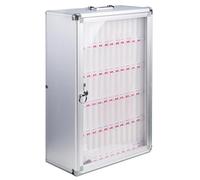 Boîte de verrouillage pour téléphone portable Nizer - 60 emplacements - Argenté - Sécurisez vos appareils avec style