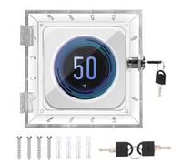 Boite de Verrouillage Thermostat avec Clé, Boîte de Verrouillage de Thermostat Universelle Acrylique Universal Thermostat Guard pour Thermostat de 12 * 14.3 * 4.5cm ou Plus Petit (1 pièce)