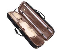 Boîte de Violon de Taille 4/4 avec Hygromètre Étui de Violon à Coque Dure Sac à Dos Étui de Protection en Tissu Oxford pour Instrument de Musique