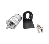 Boîte de vitesses à couple élevé JGB37-520 12V 24V, moteur électrique 5-600 tr/min avec support en alliage d'aluminium, 1 pièce(24V with bracket,5RPM)
