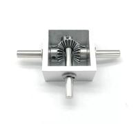 Boîte de vitesses à renvoi d'angle droit, Réducteur conique 1 module 20 dents, rapport 1:1, entraînement à 90 degrés, arbre 6 mm/8 mm, acier au carbone S45C(6mm)