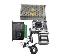 Boîte de vitesses de vers de turbine RV30 5: 1 Réducteur de vitesse NEMA23 1. 2nm 56mm Moteur pas à pas 5. 6A TB6600 Conduire + DC 24V 200W Kit d'alimentation