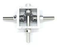 boîte de vitesses direction 1 pièces 1:1 Transmission à angle droit Engrenage conique Boîte de vitesses Un en deux Sortie 90 degrés Direction Commutateur Avant Marche arrière Boîte de vitesses transmi