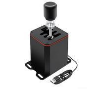 Boîte de vitesses en alliage d'aluminium pour Thrustmaster T300RS GT | Compatible avec G29 G920 pour G25 G27, construction en aluminium, motif H réaliste, jeu USB, essentiel de course SIM