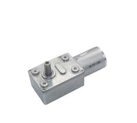 Boîte de vitesses， Moteur à vis sans fin CC 6 V 12 24 Réducteur engrenas JGY-370 autobloquante M8 33 mm Longueur Arbre réversible,pour robot de voiture RC(12V 40rpm)