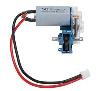 Boîte de Vitesses RC avec Moteur High Performance Transparente Transparente Amélioration de la Transmission Conception scellée de l'engin d'acier pour Axial Scx24 1/24 RC Car (Bleu)
