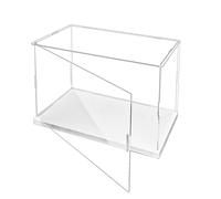 Boîte de vitrine en acrylique, présentation transparente, figurines cubiques avec porte ouvrante, boîte d'organisation for objets collection(H:20cm/8in,40x25cm/15.7x10in)