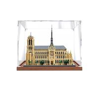 Boîte de Vitrine en Acrylique Transparent Anti-Poussière Compatible pour Le-go 21061 Notr-e-Dam-e de Pari-s Model Figures Collection (Only Display Case) B,3MM